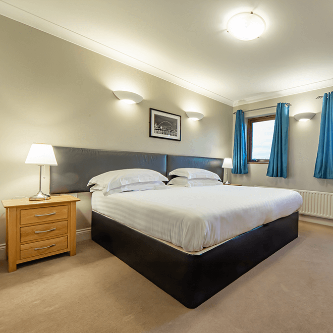 Two bed room at Plawsworth Hall