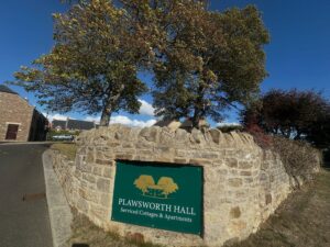 outside Plawsworth Hall Serviced Cottages